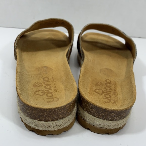 Yokono animal print espadrille slides size 9.5 - Picture 4 of 8